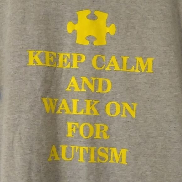 Autism Awereness t-shirt, size large t-shirt, gray - Picture 2 of 4